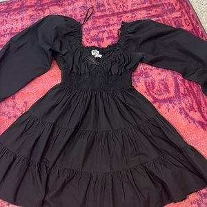 PRINCESS POLLY BLACK MINI DRESS!!